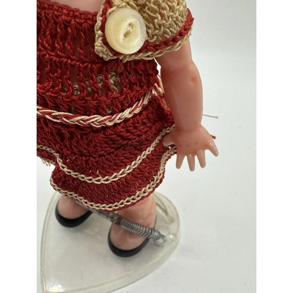 Vintage Knickerbocker Celluloid Cutie Girl Doll